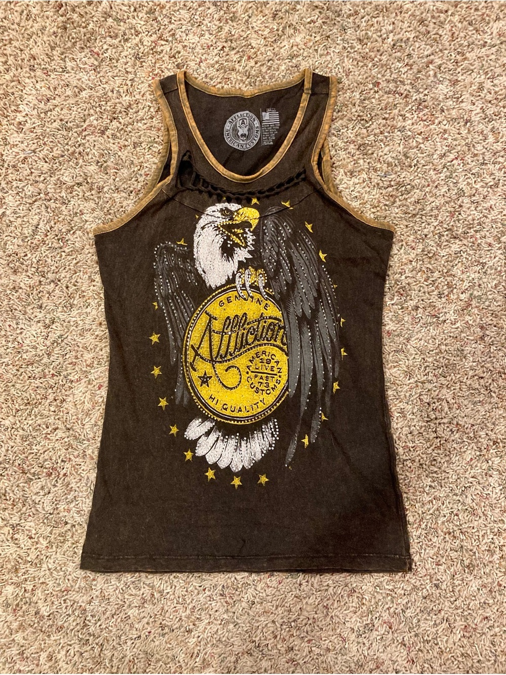 AFFLICTION AMERICAN CUSTOMS WOMENS TANK NWOT